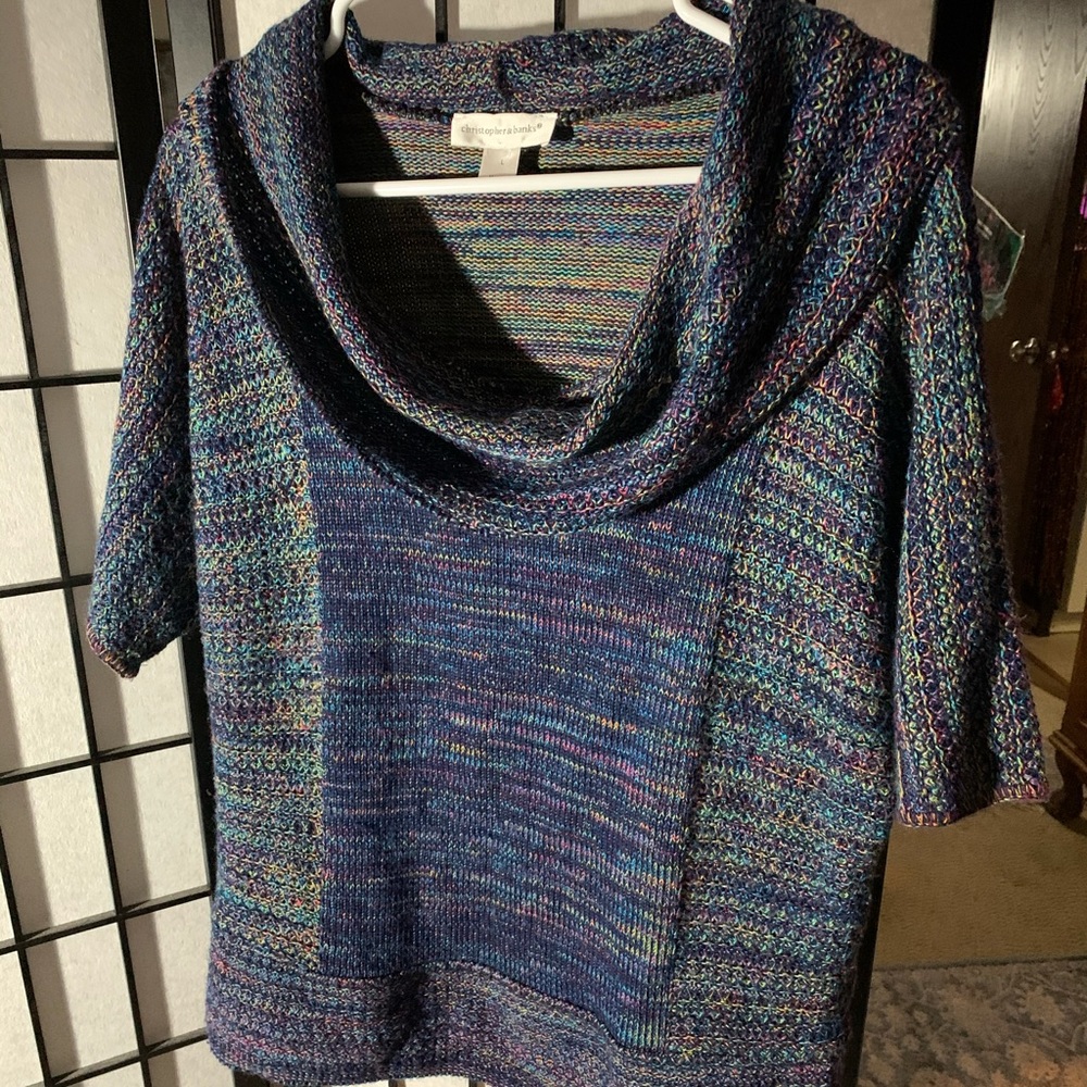 Chris Banks cowl neck pullover sweater